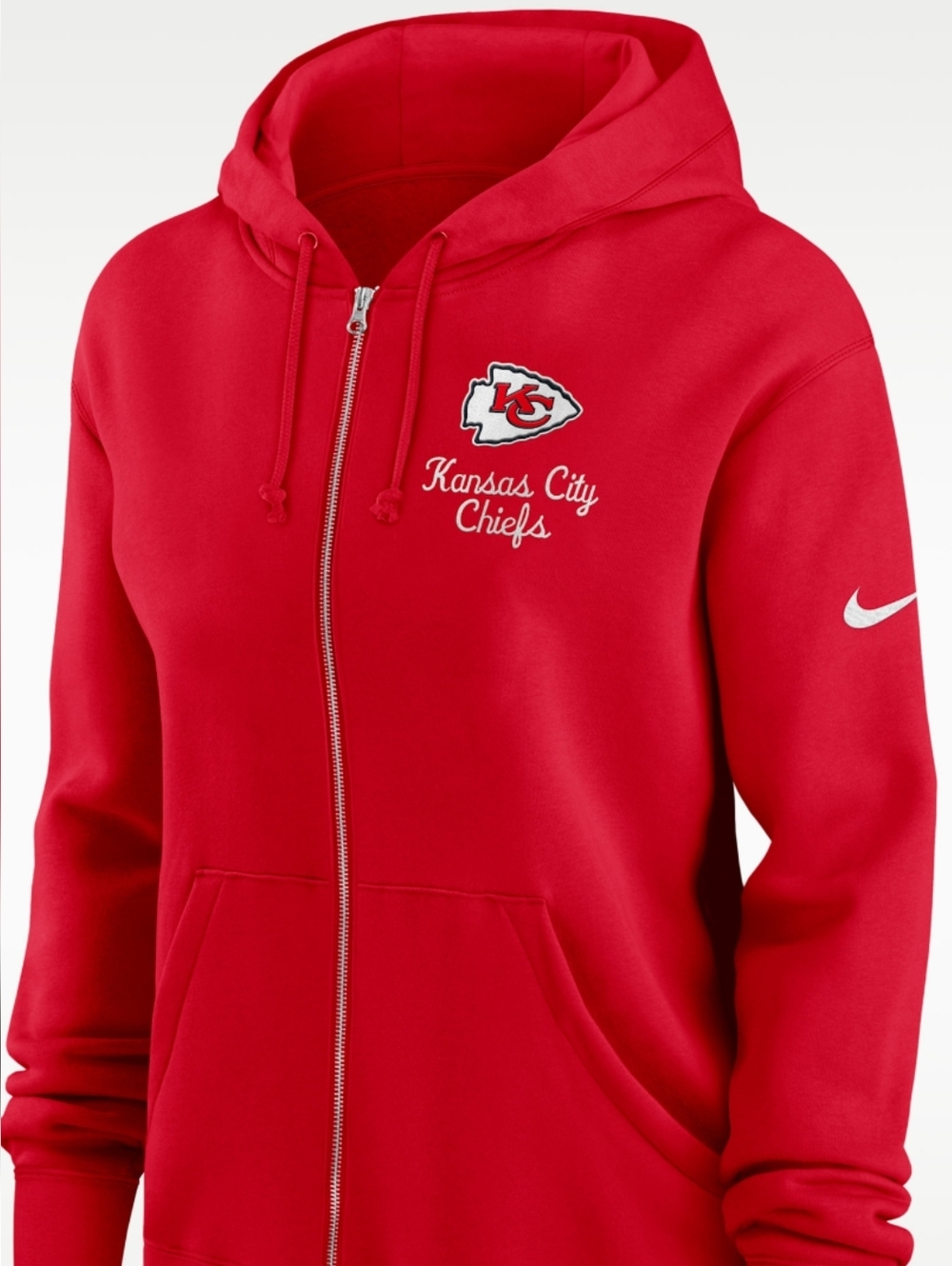 Nike Red Kansas City Chiefs Full-Zip Hoodie Jacket